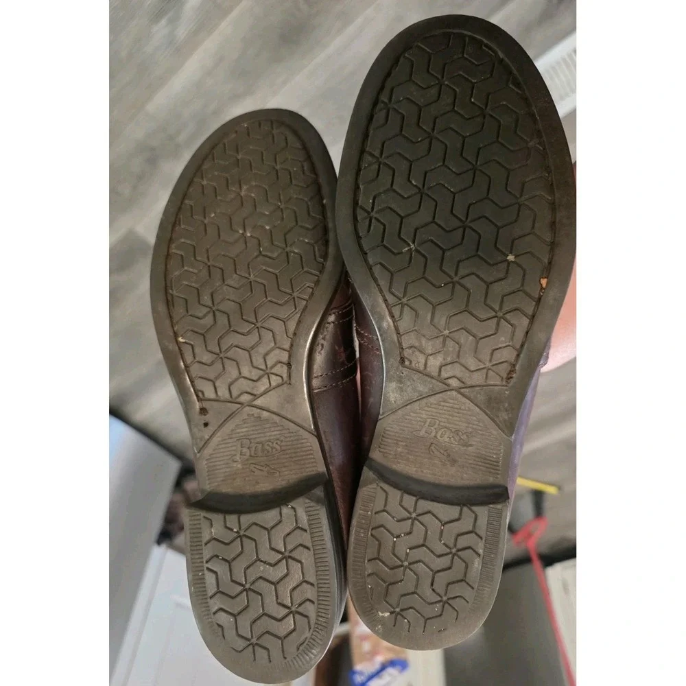 G.H. BASS & CO Womens 9.5 B Leather Penny Loafers Dark Brown Slip On Capsule
